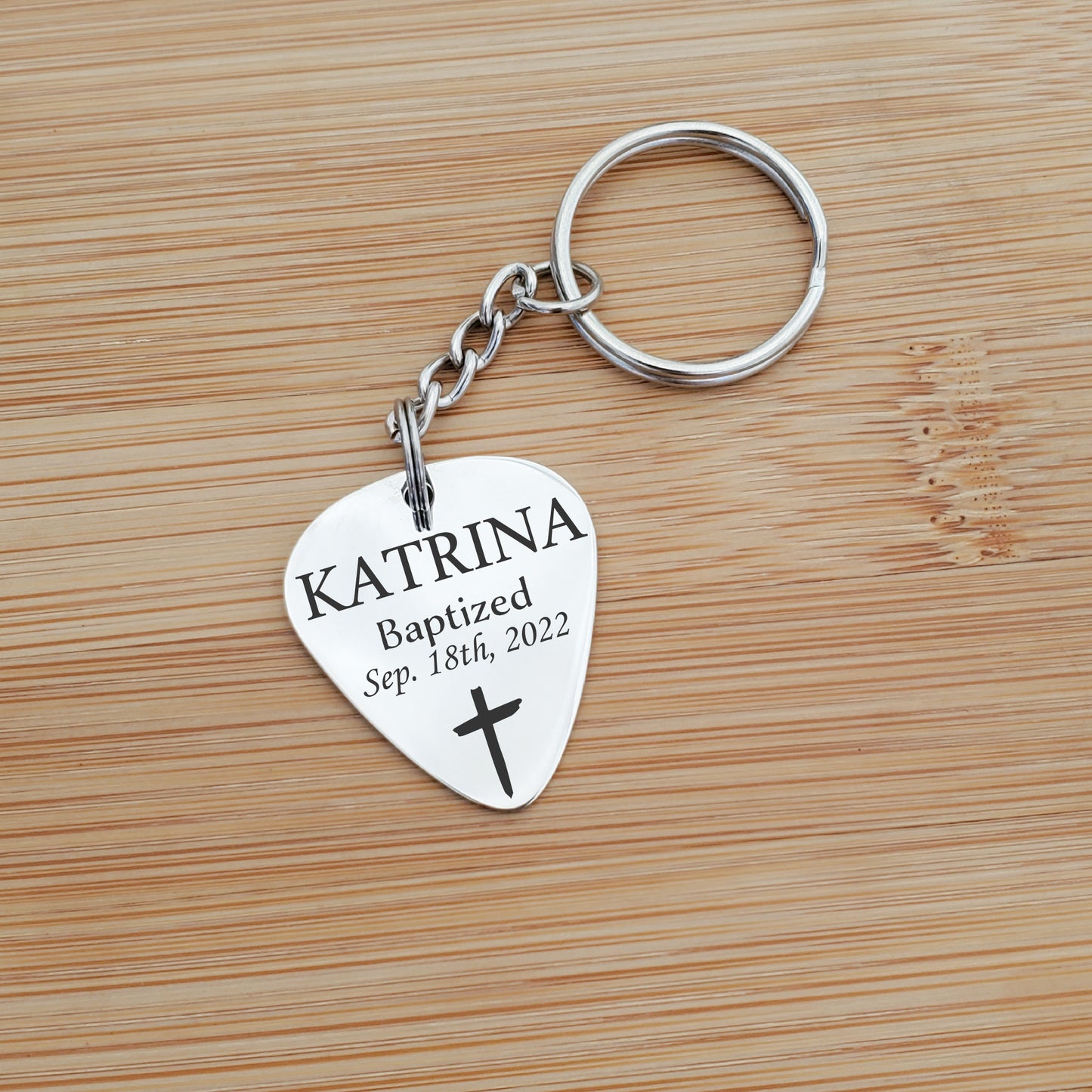 BAPTISM PICK KEYCHAIN