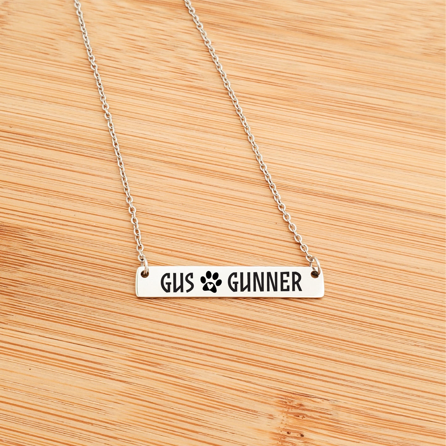 FURRY FRIEND BAR NECKLACE