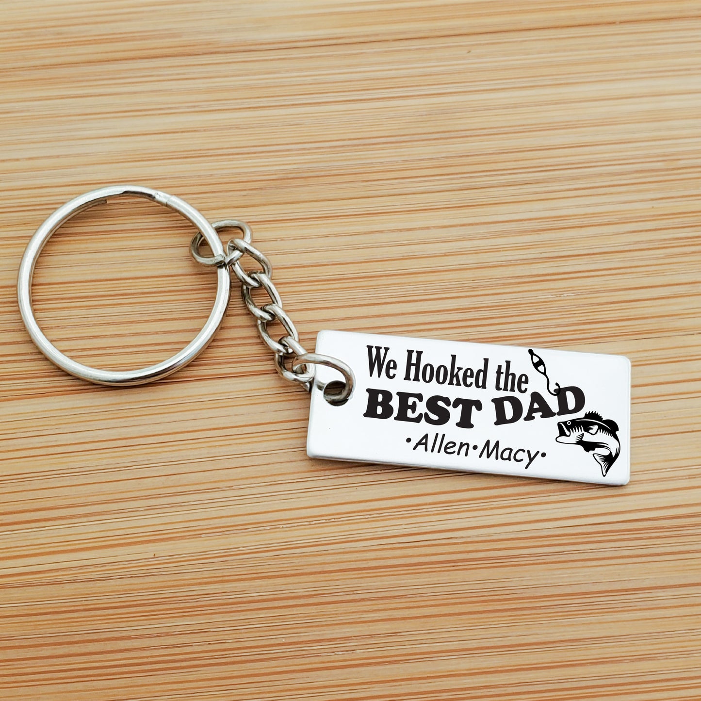 HOOKED THE BEST KEYCHAIN