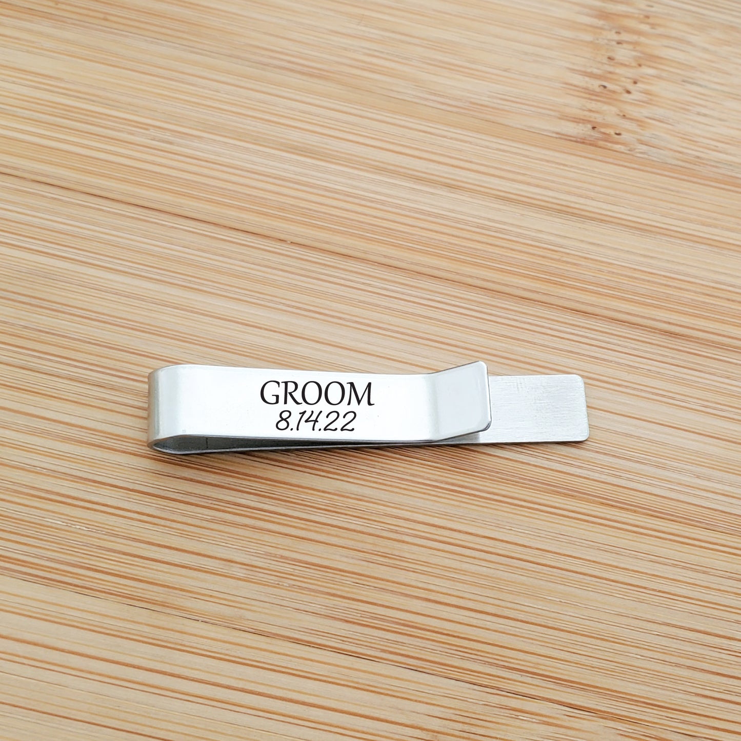 WEDDING TITLE TIE CLIP