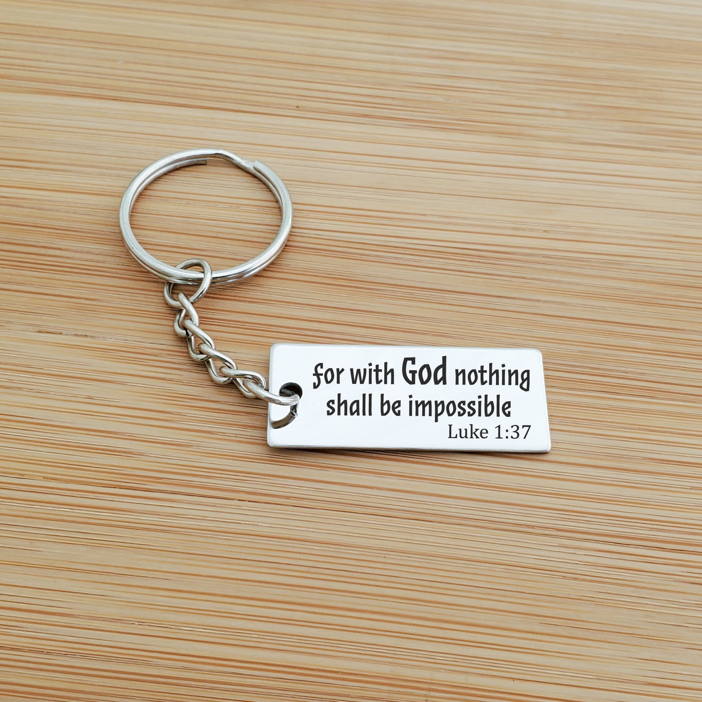 WITH GOD KEYCHAIN