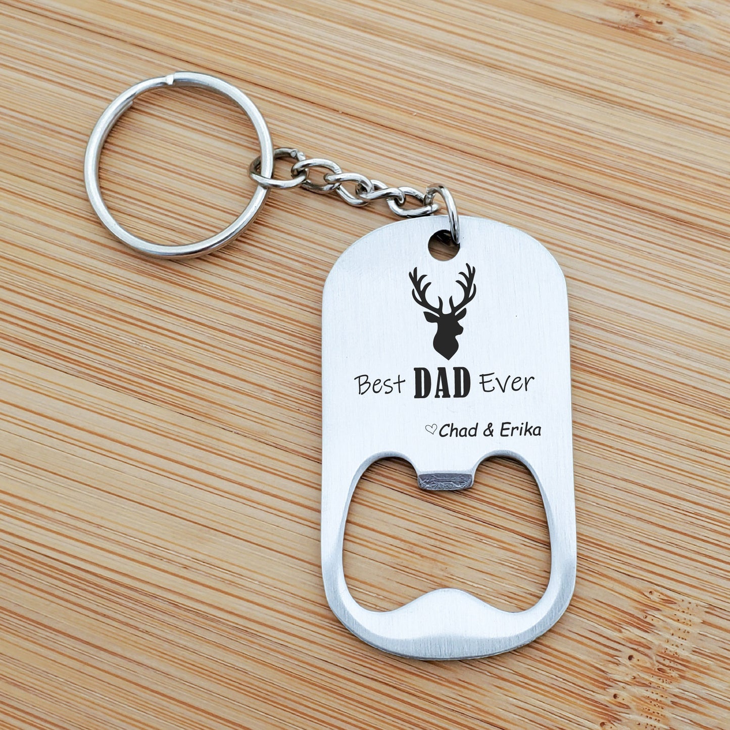 BUCK BOTTLE OPENER KEYCHAIN