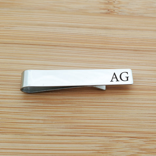 INITIALS TIE CLIP