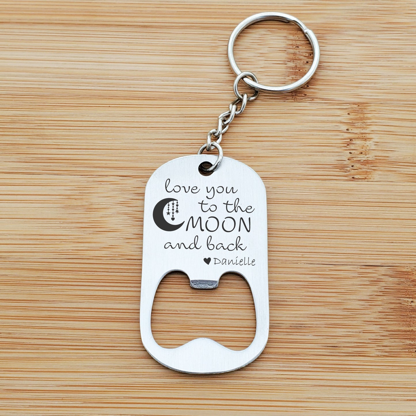 MOON BOTTLE OPENER KEYCHAIN