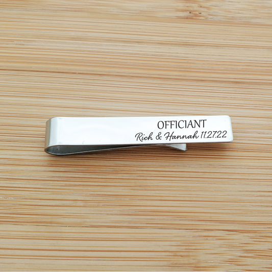 WEDDING TITLE TIE CLIP