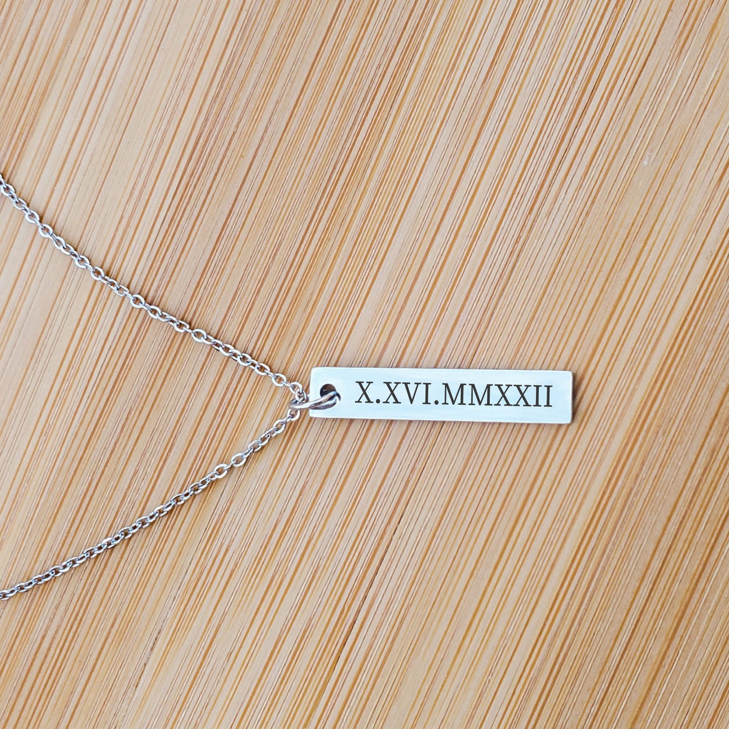 ROMAN NUMERALS NECKLACE