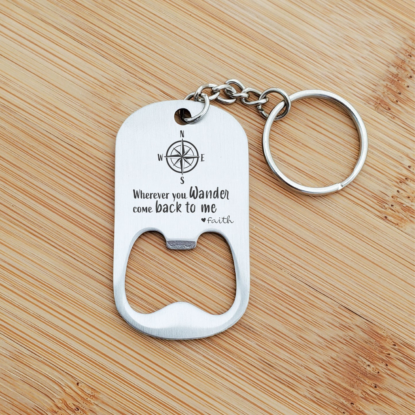 WANDER BOTTLE OPENER KEYCHAIN