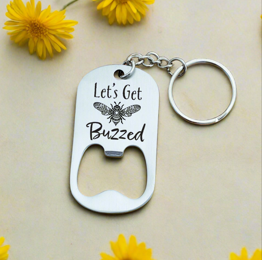 BUZZED BOTTLE OPENER KEYCHAIN