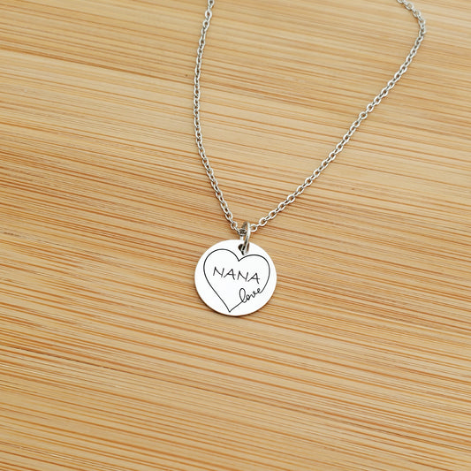 LOVING HEART COIN NECKLACE