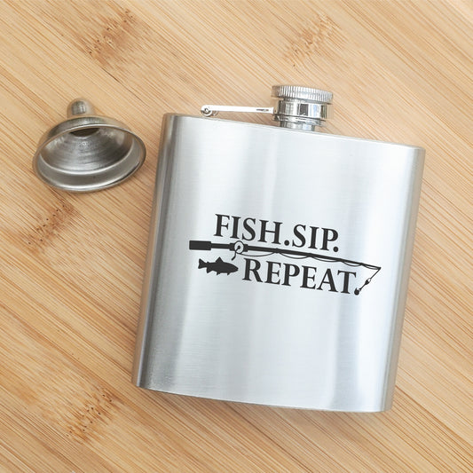 OUT FISHING FLASK