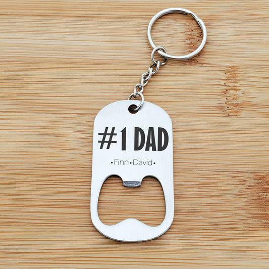 NUMBER ONE BOTTLE OPENER KEYCHAIN